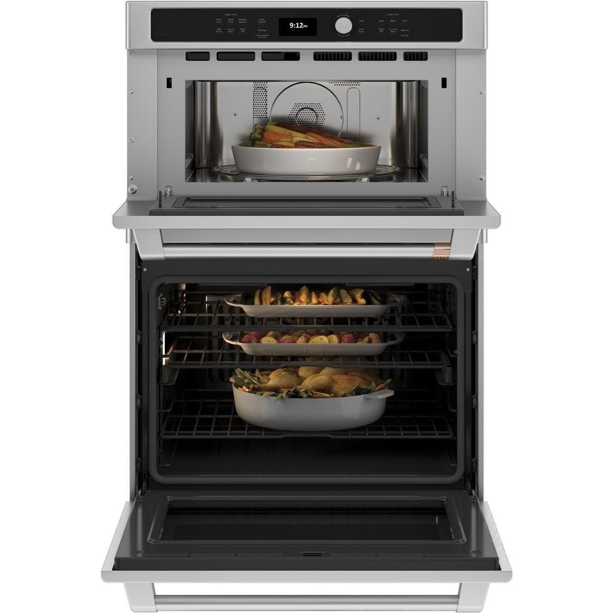 GE Appliances CTC912P2NS1 Cafe 30 in. Combination Double Wall
